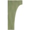 Ekena Millwork 1 3/4"W x 6"D x 12"H Clarksville Wood Vintage Decor Bracket, Restoration Green BKTWD02X06X12CVGR - alternate 2